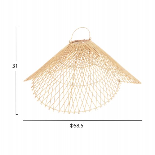 ΦΩΤΙΣΤΙΚΟ ΟΡΟΦΗΣ ΚΡΕΜΑΣΤΟ HM7878.02 RATTAN ΣΕ ΦΥΣΙΚΟ ΧΡΩΜΑ Φ58,5x31Yεκ Διακόσμηση - Φως - Χαλιά