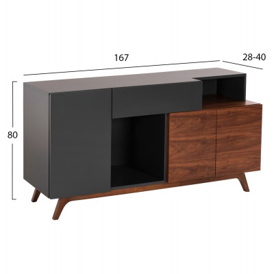 ΜΠΟΥΦΕΣ PREDA HM9747 MDF ΜΕ ΚΑΡΥΔΙ & ΣΚΟΥΡΟ ΓΚΡΙ ΚΑΠΛΑΜΑ 167x28-40x80Υεκ. ΜΠΟΥΦΕΣ PREDA HM9747 MDF ΜΕ ΚΑΡΥΔΙ & ΣΚΟΥΡΟ ΓΚΡΙ ΚΑΠΛΑΜΑ 167x28-40x80Υεκ.