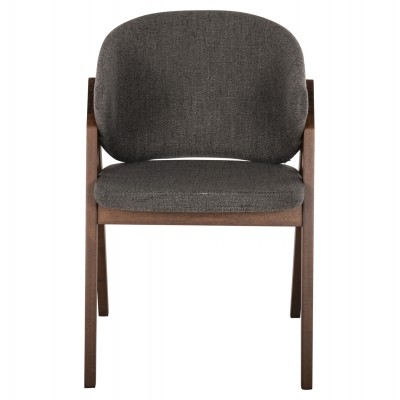 ΚΑΡΕΚΛΑ HANA HM9746.02 RUBBERWOOD ΣΕ ΚΑΡΥΔΙ ΧΡΩΜΑ-ΓΚΡΙ ΥΦΑΣΜΑ 55x60x84Yεκ. Σαλόνι