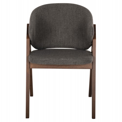 ΚΑΡΕΚΛΑ HANA HM9746.02 RUBBERWOOD ΣΕ ΚΑΡΥΔΙ ΧΡΩΜΑ-ΓΚΡΙ ΥΦΑΣΜΑ 55x60x84Yεκ. Σαλόνι