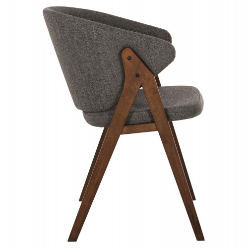 ΚΑΡΕΚΛΑ HANA HM9746.02 RUBBERWOOD ΣΕ ΚΑΡΥΔΙ ΧΡΩΜΑ-ΓΚΡΙ ΥΦΑΣΜΑ 55x60x84Yεκ. Σαλόνι