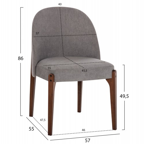 ΚΑΡΕΚΛΑ ΤΡΑΠΕΖΑΡΙΑΣ RAMMER HM9744.01 RUBBERWOOD ΣΕ ΚΑΡΥΔΙ-ΓΚΡΙ ΥΦΑΣΜΑ 57x55x86Υεκ. Σαλόνι ΚΑΡΕΚΛΑ ΤΡΑΠΕΖΑΡΙΑΣ RAMMER HM9744.01 RUBBERWOOD ΣΕ ΚΑΡΥΔΙ-ΓΚΡΙ ΥΦΑΣΜΑ 57x55x86Υεκ. Σαλόνι