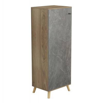 ΠΑΠΟΥΤΣΟΘΗΚΗ-ΝΤΟΥΛΑΠΙ ALVARO HM8954.14 ΜΕΛΑΜΙΝΗ SONAMA-STONE TEXTURE 50Χ38Χ135Yεκ.