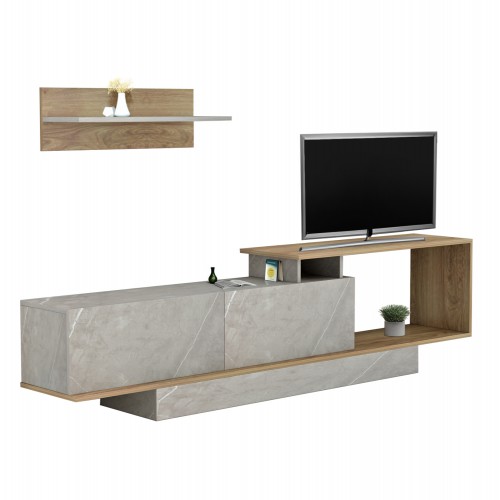 ΣΥΝΘΕΤΟ ΤΗΛΕΟΡΑΣΗΣ GARCELLE HM8904.14 ΜΕΛΑΜΙΝΗ ΦΥΣΙΚΟ-STONE TEXTURE 180x29,6x45Υεκ Σαλόνι ΣΥΝΘΕΤΟ ΤΗΛΕΟΡΑΣΗΣ GARCELLE HM8904.14 ΜΕΛΑΜΙΝΗ ΦΥΣΙΚΟ-STONE TEXTURE 180x29,6x45Υεκ Σαλόνι