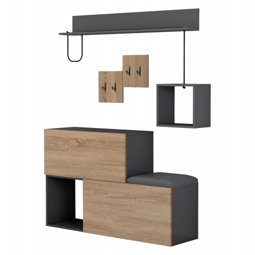 ΕΠΙΠΛΟ ΕΙΣΟΔΟΥ CERB HM8957.11 ΜΕΛΑΜΙΝΗ ΣΕ SONAMA-ΓΚΡΙ 120x20x72Υ εκ. Οργάνωση Σπιτιού - Μπάνιο ΕΠΙΠΛΟ ΕΙΣΟΔΟΥ CERB HM8957.11 ΜΕΛΑΜΙΝΗ ΣΕ SONAMA-ΓΚΡΙ 120x20x72Υ εκ. Οργάνωση Σπιτιού - Μπάνιο