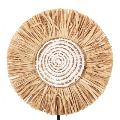 ΕΠΙΤΡΑΠΕΖΙΟ ΔΙΑΚΟΣΜΗΤΙΚΟ HM4224 ΙΝΕΣ RAFFIA ΣΕ ΦΥΣΙΚΟ-ΜΑΥΡΗ ΞΥΛΙΝΗ ΒΑΣΗ 18x9x43Υεκ. Διακόσμηση - Φως - Χαλιά