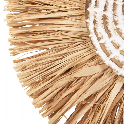 ΕΠΙΤΡΑΠΕΖΙΟ ΔΙΑΚΟΣΜΗΤΙΚΟ HM4224 ΙΝΕΣ RAFFIA ΣΕ ΦΥΣΙΚΟ-ΜΑΥΡΗ ΞΥΛΙΝΗ ΒΑΣΗ 18x9x43Υεκ. Διακόσμηση - Φως - Χαλιά