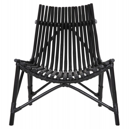 ΚΑΡΕΚΛΑ ΕΞΩΤ.ΧΩΡΟΥ CELLION HM9812.02 ΡΑΒΔΟΙ RATTAN ΣΕ ΜΑΥΡΟ ΧΡΩΜΑ 76x72x83Υεκ. Εξωτερικού Χώρου