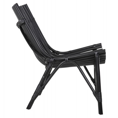 ΚΑΡΕΚΛΑ ΕΞΩΤ.ΧΩΡΟΥ CELLION HM9812.02 ΡΑΒΔΟΙ RATTAN ΣΕ ΜΑΥΡΟ ΧΡΩΜΑ 76x72x83Υεκ. Εξωτερικού Χώρου