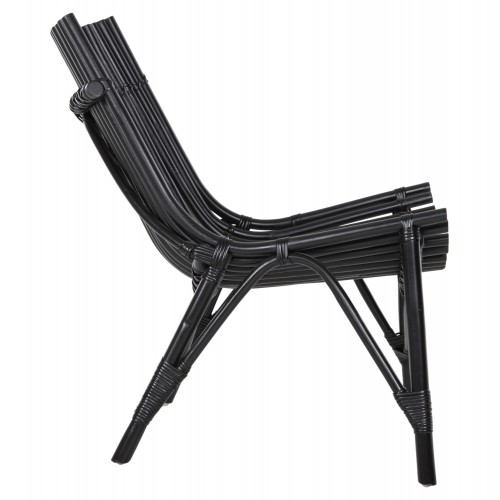 ΚΑΡΕΚΛΑ ΕΞΩΤ.ΧΩΡΟΥ CELLION HM9812.02 ΡΑΒΔΟΙ RATTAN ΣΕ ΜΑΥΡΟ ΧΡΩΜΑ 76x72x83Υεκ. Εξωτερικού Χώρου