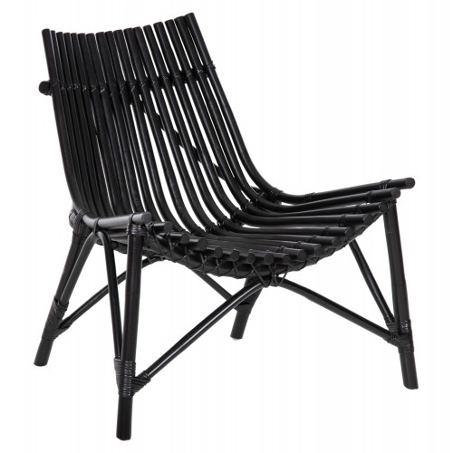 ΚΑΡΕΚΛΑ ΕΞΩΤ.ΧΩΡΟΥ CELLION HM9812.02 ΡΑΒΔΟΙ RATTAN ΣΕ ΜΑΥΡΟ ΧΡΩΜΑ 76x72x83Υεκ. Εξωτερικού Χώρου