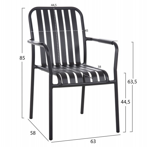 ΠΟΛΥΘΡΟΝΑ ΑΛΟΥΜΙΝΙΟΥ RACHEL HM6088.10 ΑΝΘΡΑΚΙ 63x58x85Υεκ. Εξωτερικού Χώρου