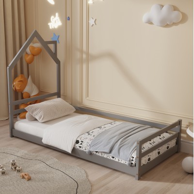 ΚΡΕΒΑΤΙ ΠΑΙΔΙΚΟ HOUSER HM676.05 τ.MONTESSORI ΞΥΛΟ ΠΕΥΚΟ ΓΚΡΙ- 190x90εκ ΚΡΕΒΑΤΙ ΠΑΙΔΙΚΟ HOUSER HM676.05 τ.MONTESSORI ΞΥΛΟ ΠΕΥΚΟ ΓΚΡΙ- 190x90εκ