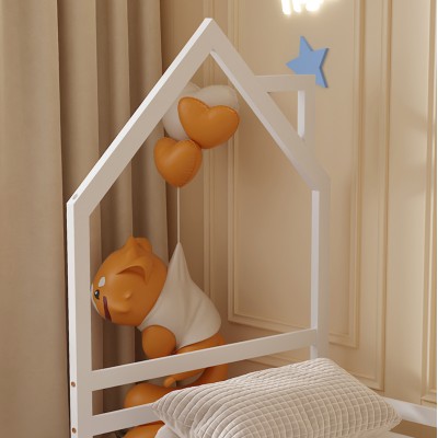 ΚΡΕΒΑΤΙ ΠΑΙΔΙΚΟ HOUSER HM676.03 τ.MONTESSORI ΞΥΛΟ ΠΕΥΚΟ ΛΕΥΚΟ- 190x90εκ Υπνοδωμάτιο
