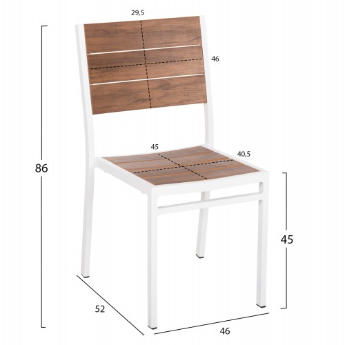 ΚΑΡΕΚΛΑ ΑΛΟΥΜΙΝΙΟΥ SAGA HM6063.01 ΛΕΥΚΗ ΜΕ POLYWOOD 46x52x86Υεκ. Εξωτερικού Χώρου ΚΑΡΕΚΛΑ ΑΛΟΥΜΙΝΙΟΥ SAGA HM6063.01 ΛΕΥΚΗ ΜΕ POLYWOOD 46x52x86Υεκ. Εξωτερικού Χώρου