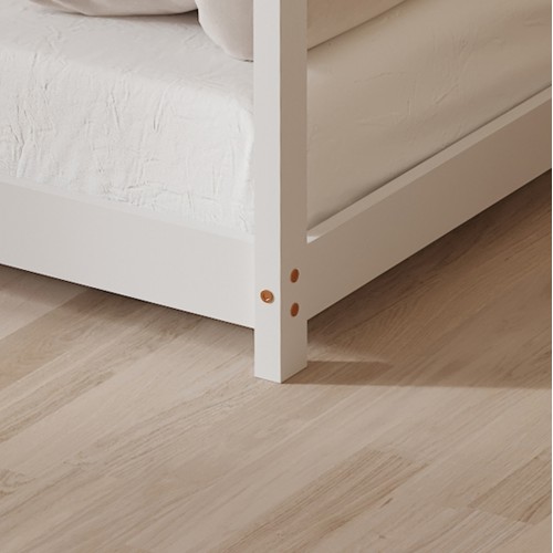 ΚΡΕΒΑΤΙ ΠΑΙΔΙΚΟ PEPE HM677.03 τ.MONTESSORI ΞΥΛΟ ΠΕΥΚΟ ΛΕΥΚΟ- 190x90εκ Υπνοδωμάτιο
