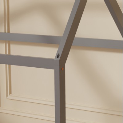 ΚΡΕΒΑΤΙ ΠΑΙΔΙΚΟ PEPE HM678.05 τ.MONTESSORI ΞΥΛΟ ΠΕΥΚΟ ΓΚΡΙ- 140x70εκ Υπνοδωμάτιο