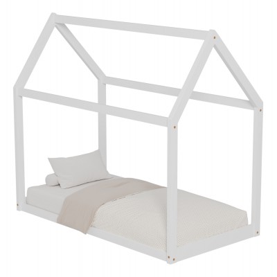 ΚΡΕΒΑΤΙ ΠΑΙΔΙΚΟ PEPE HM678.03 τ.MONTESSORI ΞΥΛΟ ΠΕΥΚΟ ΛΕΥΚΟ- 140x70εκ