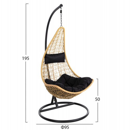 ΚΡΕΜΑΣΤΗ ΠΟΛΥΘΡΟΝΑ ΦΩΛΙΑ MILLIE HM5996.04 ΜΕΤΑΛΛΟ ΜΑΥΡΟ-ΣΥΝΘ.RATTAN ΜΠΕΖ Φ95x195Υεκ. Εξωτερικού Χώρου ΚΡΕΜΑΣΤΗ ΠΟΛΥΘΡΟΝΑ ΦΩΛΙΑ MILLIE HM5996.04 ΜΕΤΑΛΛΟ ΜΑΥΡΟ-ΣΥΝΘ.RATTAN ΜΠΕΖ Φ95x195Υεκ. Εξωτερικού Χώρου