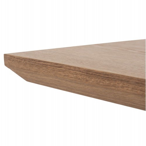 ΤΡΑΠΕΖΙ PAOLO HM9853 MDF ΜΕ ΚΑΠΛΑΜΑ ΦΡΑΞΙΝΟΥ-ΠΟΔΙΑ RUBBERWOOD-ΦΥΣΙΚΟ 180x90x75Yεκ Σαλόνι