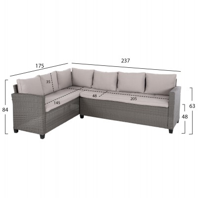 ΣΕΤ ΣΑΛΟΝΙ ΓΩΝΙΑ & ΤΡΑΠΕΖΙ CARSON HM6078.01 ΓΚΡΙ ΣΥΝΘ.RATTAN-ΜΑΞΙΛΑΡΙΑ ΣΕΤ ΣΑΛΟΝΙ ΓΩΝΙΑ & ΤΡΑΠΕΖΙ CARSON HM6078.01 ΓΚΡΙ ΣΥΝΘ.RATTAN-ΜΑΞΙΛΑΡΙΑ