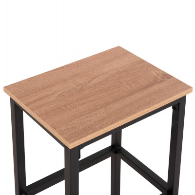ΣΕΤ ΤΡΑΠΕΖΑΡΙΑ ΜΠΑΡ 5ΤΜΧ BOXY HM9882.01 ΜΑΥΡΟ ΜΕΤΑΛΛΟ-ΜΕΛΑΜΙΝΗ ΣΕ SONAMA Τραπεζαρία
