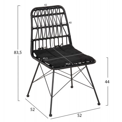 ΚΑΡΕΚΛΑ ΕΞ.ΧΩΡΟΥ ALLEGRA HM5453.12 ΜΕΤΑΛΛΟ-ΜΑΞΙΛΑΡΙ-WICKER ΜΑΥΡΟ 52x52x83,5Yεκ. ΚΑΡΕΚΛΑ ΕΞ.ΧΩΡΟΥ ALLEGRA HM5453.12 ΜΕΤΑΛΛΟ-ΜΑΞΙΛΑΡΙ-WICKER ΜΑΥΡΟ 52x52x83,5Yεκ.
