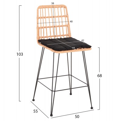 ΣΚΑΜΠΟ ΜΕΣ.ΥΨΟΥΣ ALLEGRA HM5643.11 ΜΕΤΑΛΛΟ&ΜΑΞΙΛΑΡΙ ΜΑΥΡΟ-WICKER ΜΠΕΖ 50x55x103Υεκ. ΣΚΑΜΠΟ ΜΕΣ.ΥΨΟΥΣ ALLEGRA HM5643.11 ΜΕΤΑΛΛΟ&ΜΑΞΙΛΑΡΙ ΜΑΥΡΟ-WICKER ΜΠΕΖ 50x55x103Υεκ.
