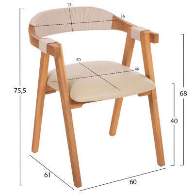 ΠΟΛΥΘΡΟΝΑ RIMINI HM9867.07 ΞΥΛΟ TEAK ΦΥΣΙΚΟ-ΜΠΕΖ ΣΧΟΙΝΙ & PU ΚΑΘΙΣΜΑ 60x61x75,5Υεκ. ΠΟΛΥΘΡΟΝΑ RIMINI HM9867.07 ΞΥΛΟ TEAK ΦΥΣΙΚΟ-ΜΠΕΖ ΣΧΟΙΝΙ & PU ΚΑΘΙΣΜΑ 60x61x75,5Υεκ.