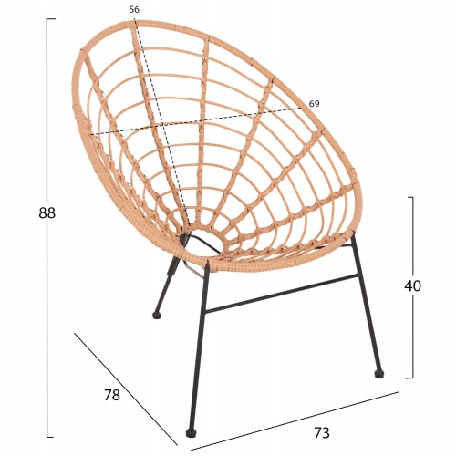ΠΟΛΥΘΡΟΝΑ ΤΥΠΟΥ ΦΩΛΙΑ ΜΕΤΑΛΛΙΚΗ ALLEGRA HM5458.11 ΜΕ WICKER ΜΠΕΖ 73x78x88Υεκ. Εξωτερικού Χώρου ΠΟΛΥΘΡΟΝΑ ΤΥΠΟΥ ΦΩΛΙΑ ΜΕΤΑΛΛΙΚΗ ALLEGRA HM5458.11 ΜΕ WICKER ΜΠΕΖ 73x78x88Υεκ. Εξωτερικού Χώρου