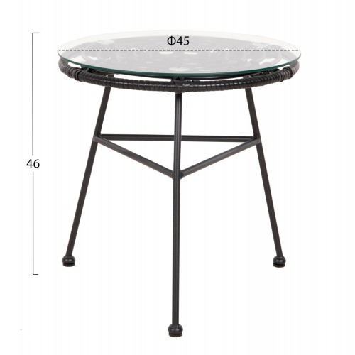 ΣΕΤ ΕΞΩΤΕΡΙΚΟΥ ΧΩΡΟΥ 3ΤΜΧ ALLEGRA HM21047.12 ΜΑΥΡΟ ΣΥΝΘ.RATTAN & ΜΕΤΑΛΛΟ ΣΕΤ ΕΞΩΤΕΡΙΚΟΥ ΧΩΡΟΥ 3ΤΜΧ ALLEGRA HM21047.12 ΜΑΥΡΟ ΣΥΝΘ.RATTAN & ΜΕΤΑΛΛΟ