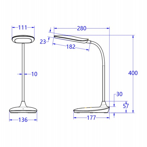 ΦΩΤΙΣΤΙΚΟ ΓΡΑΦΕΙΟΥ LED BLAIN HM4444.03 ΓΑΛΑΖΙΟ-ΛΕΥΚΟ ABS Διακόσμηση - Φως - Χαλιά ΦΩΤΙΣΤΙΚΟ ΓΡΑΦΕΙΟΥ LED BLAIN HM4444.03 ΓΑΛΑΖΙΟ-ΛΕΥΚΟ ABS Διακόσμηση - Φως - Χαλιά