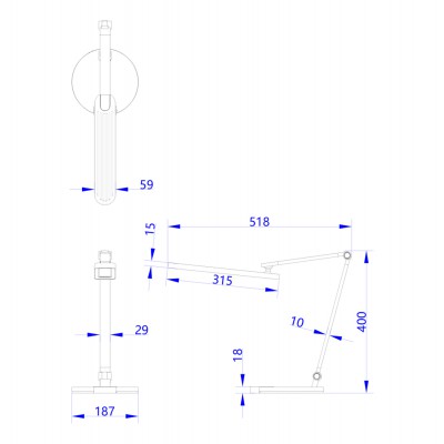 ΦΩΤΙΣΤΙΚΟ ΓΡΑΦΕΙΟΥ LED BLAIN PRO HM4454.02 ΜΑΥΡΗ ΒΑΣΗ ABS-ΓΚΡΙ ΑΛΟΥΜΙΝΙΟ 51,8x40Υεκ. ΦΩΤΙΣΤΙΚΟ ΓΡΑΦΕΙΟΥ LED BLAIN PRO HM4454.02 ΜΑΥΡΗ ΒΑΣΗ ABS-ΓΚΡΙ ΑΛΟΥΜΙΝΙΟ 51,8x40Υεκ.