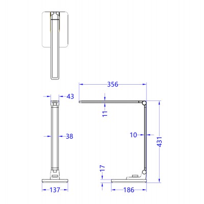 ΦΩΤΙΣΤΙΚΟ ΓΡΑΦΕΙΟΥ LED BLAIN PRO HM4458.08 ΑΣΗΜΙ ΒΑΣΗ ABS-ΑΣΗΜΙ ΜΠΡΑΤΣΑ ΑΛΟΥΜΙΝΙΟΥ 35,6x43,1Υεκ ΦΩΤΙΣΤΙΚΟ ΓΡΑΦΕΙΟΥ LED BLAIN PRO HM4458.08 ΑΣΗΜΙ ΒΑΣΗ ABS-ΑΣΗΜΙ ΜΠΡΑΤΣΑ ΑΛΟΥΜΙΝΙΟΥ 35,6x43,1Υεκ