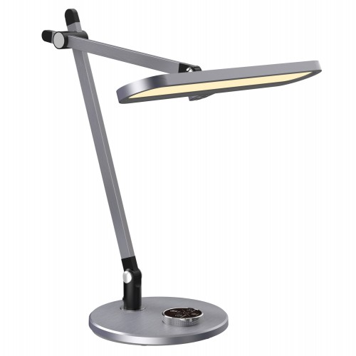 ΦΩΤΙΣΤΙΚΟ ΓΡΑΦΕΙΟΥ LED BLAIN PRO HM4446.07 ΓΚΡΙ ΒΑΣΗ ABS-ΓΚΡΙ ΑΛΟΥΜΙΝΙΟ 57,5x53Υεκ. Διακόσμηση - Φως - Χαλιά