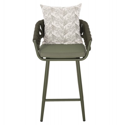 ΣΚΑΜΠΟ ΑΛΟΥΜΙΝΙΟΥ CAMDEN HM6142.09 ΜΑΞΙΛΑΡΙ ΜΕ PRINT-DARK OLIVE 56x60x108Υεκ. Εξωτερικού Χώρου