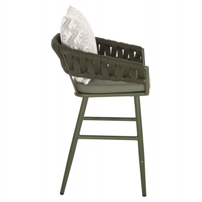 ΣΚΑΜΠΟ ΑΛΟΥΜΙΝΙΟΥ CAMDEN HM6142.09 ΜΑΞΙΛΑΡΙ ΜΕ PRINT-DARK OLIVE 56x60x108Υεκ. Εξωτερικού Χώρου