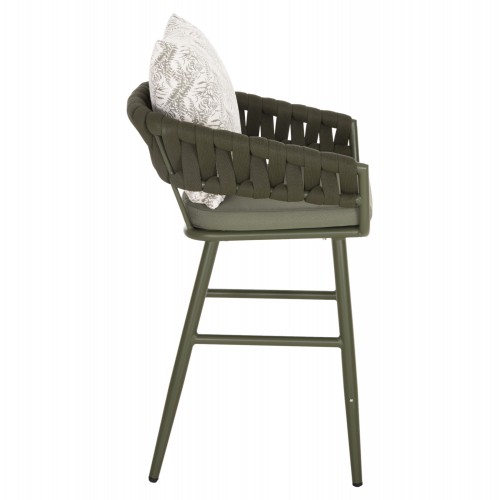 ΣΚΑΜΠΟ ΑΛΟΥΜΙΝΙΟΥ CAMDEN HM6142.09 ΜΑΞΙΛΑΡΙ ΜΕ PRINT-DARK OLIVE 56x60x108Υεκ. Εξωτερικού Χώρου