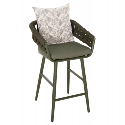 ΣΚΑΜΠΟ ΑΛΟΥΜΙΝΙΟΥ CAMDEN HM6142.09 ΜΑΞΙΛΑΡΙ ΜΕ PRINT-DARK OLIVE 56x60x108Υεκ. Εξωτερικού Χώρου
