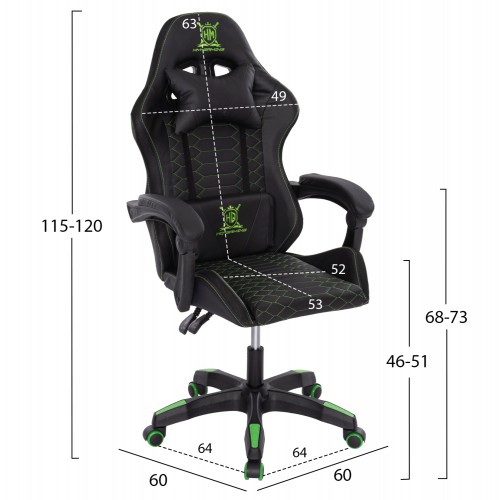 ΠΟΛΥΘΡΟΝΑ GAMING LOOT HM1204 ΜΑΥΡΟ-ΠΡΑΣΙΝΟ PVC & NYLON 51x49x125Υεκ. Έπιπλα Γραφείου ΠΟΛΥΘΡΟΝΑ GAMING LOOT HM1204 ΜΑΥΡΟ-ΠΡΑΣΙΝΟ PVC & NYLON 51x49x125Υεκ. Έπιπλα Γραφείου
