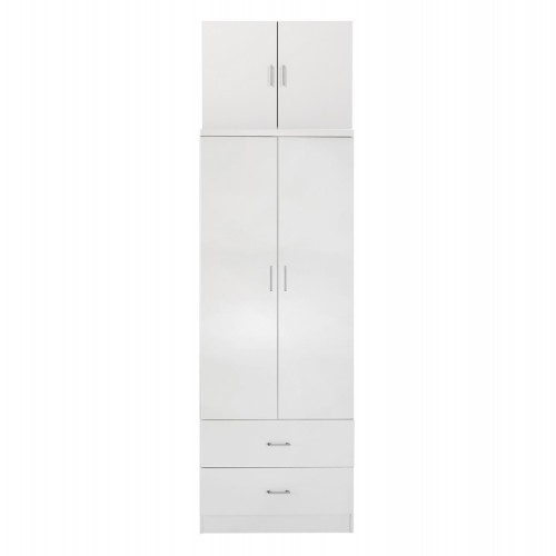 ΝΤΟΥΛΑΠΑ REINA HM21061.05 2ΦΥΛΛΗ ΜΕ ΠΑΤΑΡΙ & 2 ΣΥΡΤΑΡΙΑ-ΜΕΛΑΜΙΝΗ ΛΕΥΚΗ 80x42x241Υεκ Υπνοδωμάτιο