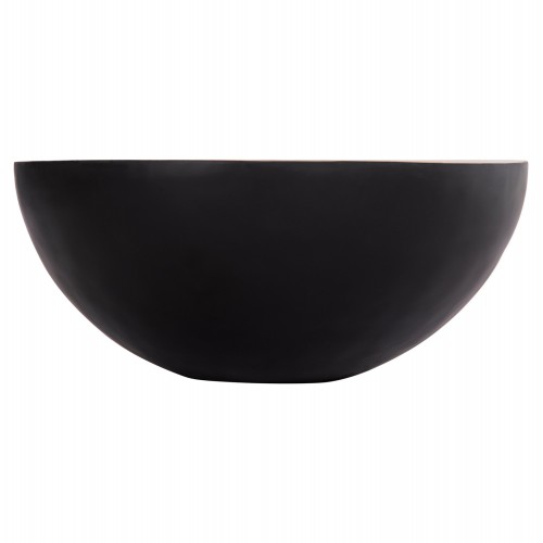 ΔΙΑΚΟΣΜΗΤΙΚΟ ΤΡΑΠΕΖΙ ΣΑΛΟΝΙΟΥ BOWL Φ90X37,5Yεκ. ΜΑΥΡΟ ΜΕ ΞΥΛΟ ΑΚΑΚΙΑΣ HM8717.21 Σαλόνι