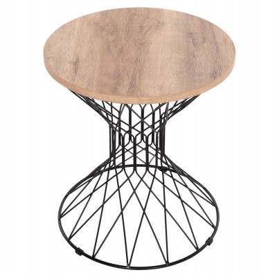 ΒΟΗΘΗΤΙΚΟ ΤΡΑΠΕΖΙ ΣΑΛΟΝΙΟΥ KEON HM18038.03 MDF TOP ΣΕ ΣΟΝΑΜΑ-ΜΕΤΑΛΛΟ Φ45x50Υεκ. Σαλόνι