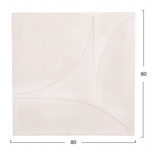 ΠΙΝΑΚΑΣ ΤΕΤΡΑΓΩΝΟΣ ΣΕΙΡΑ SANTORINI HM4507 MDF ΣΕ ΥΠΟΛΕΥΚΟ ΧΡΩΜΑ 80x4(πάχος)x80Υεκ. Διακόσμηση - Φως - Χαλιά