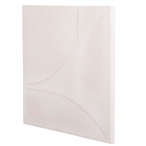 ΠΙΝΑΚΑΣ ΤΕΤΡΑΓΩΝΟΣ ΣΕΙΡΑ SANTORINI HM4507 MDF ΣΕ ΥΠΟΛΕΥΚΟ ΧΡΩΜΑ 80x4(πάχος)x80Υεκ. Διακόσμηση - Φως - Χαλιά
