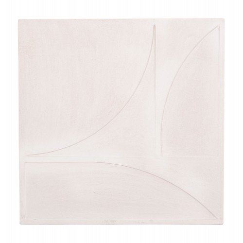 ΠΙΝΑΚΑΣ ΤΕΤΡΑΓΩΝΟΣ ΣΕΙΡΑ SANTORINI HM4507 MDF ΣΕ ΥΠΟΛΕΥΚΟ ΧΡΩΜΑ 80x4(πάχος)x80Υεκ. Διακόσμηση - Φως - Χαλιά