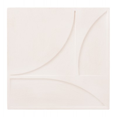 ΠΙΝΑΚΑΣ ΤΕΤΡΑΓΩΝΟΣ ΣΕΙΡΑ SANTORINI HM4508 MDF ΣΕ ΥΠΟΛΕΥΚΟ ΧΡΩΜΑ 80x4(πάχος)x80Υεκ.