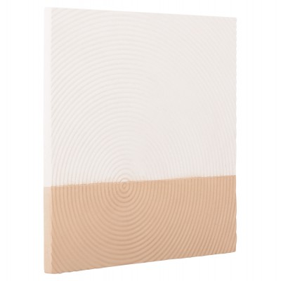ΠΙΝΑΚΑΣ ΤΕΤΡΑΓΩΝΟΣ ΣΕΙΡΑ SANTORINI HM4519 MDF ΣΕ ΥΠΟΛΕΥΚΟ-ΚΑΦΕ ΧΡΩΜΑ 80x4(πάχος)x80Υεκ. Διακόσμηση - Φως - Χαλιά