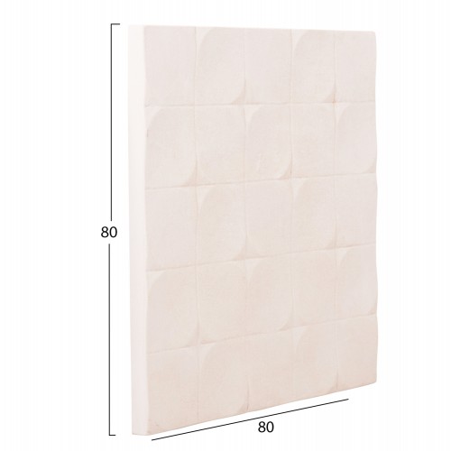 ΠΙΝΑΚΑΣ ΤΕΤΡΑΓΩΝΟΣ ΣΕΙΡΑ SANTORINI HM4516 MDF ΣΕ ΥΠΟΛΕΥΚΟ ΧΡΩΜΑ 80x4,5(πάχος)x80Υεκ. Διακόσμηση - Φως - Χαλιά