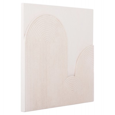 ΠΙΝΑΚΑΣ ΤΕΤΡΑΓΩΝΟΣ ΣΕΙΡΑ SANTORINI HM4517 MDF ΣΕ ΥΠΟΛΕΥΚΟ ΧΡΩΜΑ 80x4,5(πάχος)x80Υεκ. Διακόσμηση - Φως - Χαλιά